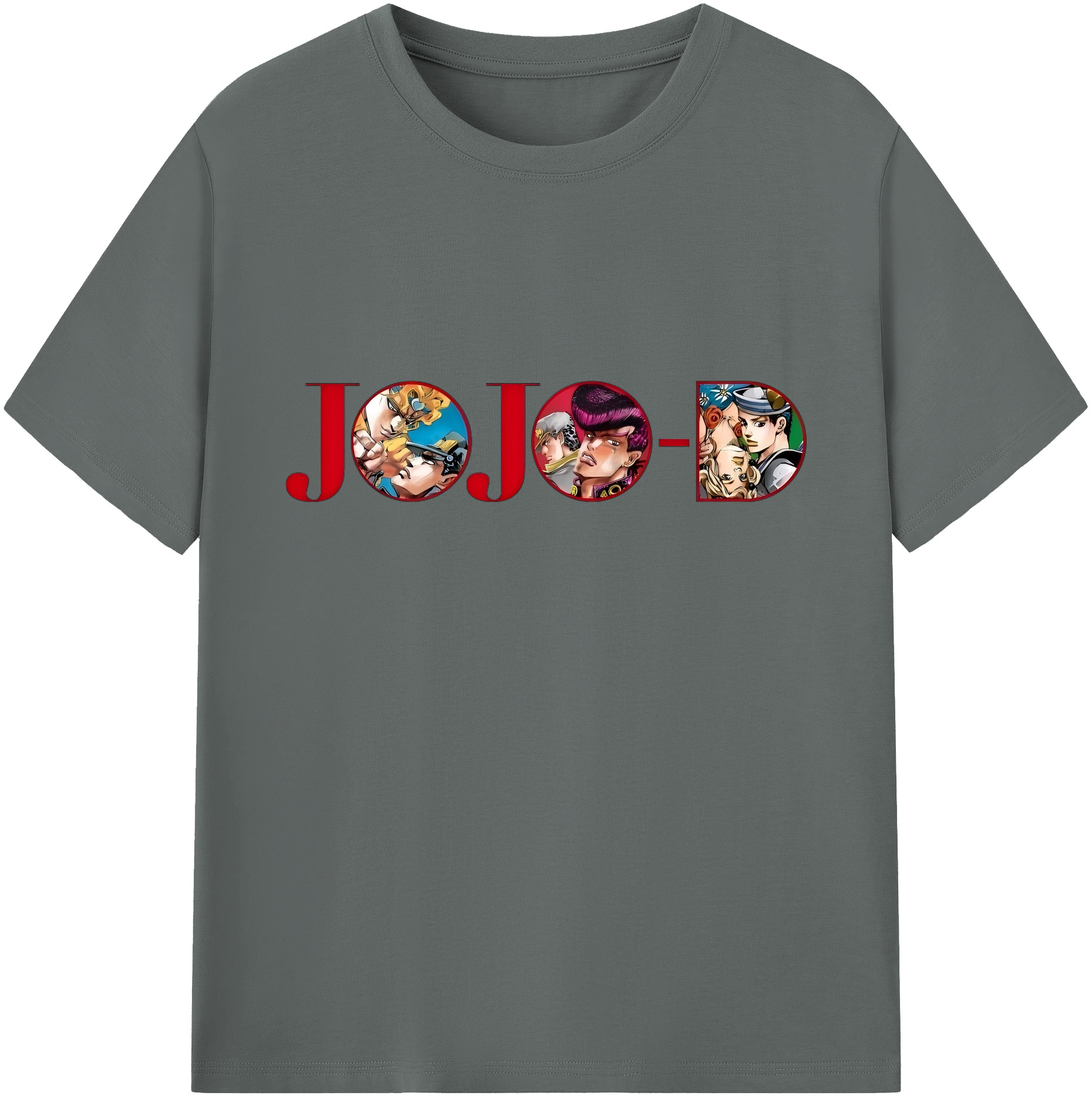 （画像用） ジョジョの奇妙な冒険 JoJo's Bizarre Adventure 綿100％ メンズ半袖Tシャツ｜肌触りやわらか＆通気性